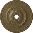 thumbnail image 1 of 29 1/2"OD x 3 5/8"ID x 1 5/8"P Sunflower Ceiling Medallion (Fits Canopies up to 5 5/8"), Hand-Painted Mississippi Mud, 1 of 5