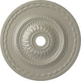 thumbnail image 1 of 29 1/2"OD x 3 5/8"ID x 1 5/8"P Sunflower Ceiling Medallion (Fits Canopies up to 5 5/8"), Hand-Painted Pearl White, 1 of 5