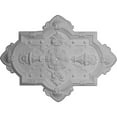 thumbnail image 1 of 29 1/8"H x 38 1/8"W x 1 3/4"P Cathedral Ceiling Medallion, Hand-Painted Gold, 1 of 4