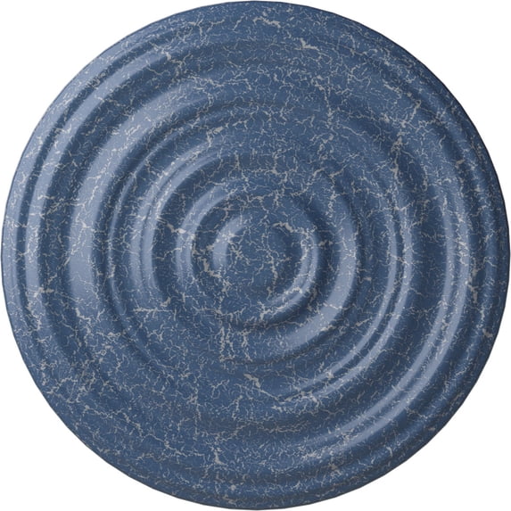 29 1/8"OD x 1 1/2"P Carton Smooth Ceiling Medallion (Fits Canopies up to 9 1/8"), Hand-Painted Americana Crackle