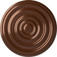 thumbnail image 1 of 29 1/8"OD x 1 1/2"P Carton Smooth Ceiling Medallion (Fits Canopies up to 9 1/8"), Hand-Painted Copper Penny, 1 of 6