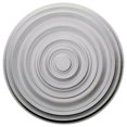 thumbnail image 1 of 29 1/8"OD x 1 1/2"P Carton Smooth Ceiling Medallion (Fits Canopies up to 9 1/8"), Hand-Painted Golden Oak, 1 of 5