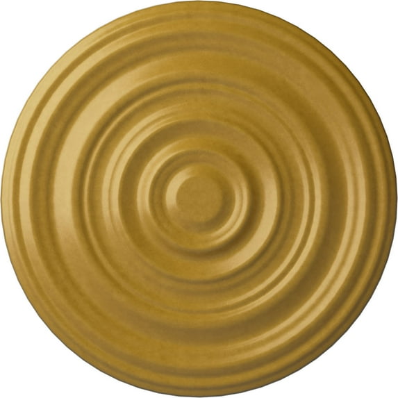 29 1/8"OD x 1 1/2"P Carton Smooth Ceiling Medallion (Fits Canopies up to 9 1/8"), Hand-Painted Iridescent Gold