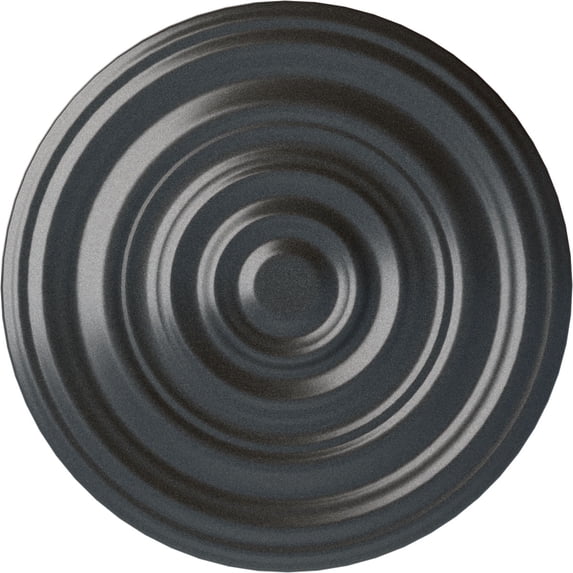 29 1/8"OD x 1 1/2"P Carton Smooth Ceiling Medallion Pewter Finished