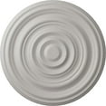 thumbnail image 1 of 29 1/8"OD x 1 1/2"P Carton Smooth Ceiling Medallion (Fits Canopies up to 9 1/8"), Hand-Painted Ultra Pure White, 1 of 6