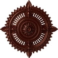 thumbnail image 1 of 29 1/8"OD x 1 1/4"ID x 4"P Haylynn Ceiling Medallion (Fits Canopies up to 1 1/4"), Hand-Painted Antique Copper, 1 of 7