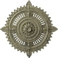 thumbnail image 1 of 29 1/8"OD x 1 1/4"ID x 4"P Haylynn Ceiling Medallion (Fits Canopies up to 1 1/4"), Hand-Painted Castle Stone Crackle, 1 of 7