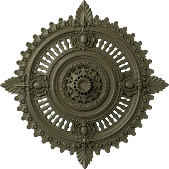 29 1/8"OD x 1 1/4"ID x 4"P Haylynn Ceiling Medallion Turtle Finished