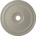 thumbnail image 1 of 29 1/8"OD x 3 5/8"ID x 1"P Oakleaf Ceiling Medallion (Fits Canopies up to 6 1/4"), Hand-Painted Pearl White, 1 of 6
