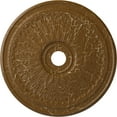 thumbnail image 1 of 29 1/8"OD x 3 5/8"ID x 1"P Oakleaf Ceiling Medallion (Fits Canopies up to 6 1/4"), Hand-Painted Smokey Topaz Crackle, 1 of 6