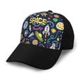 thumbnail image 1 of Yiaed Colorful Space Print Baseball Cap Dad Hat Polo Style Plain Blank Adjustable Size, 1 of 5