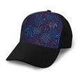 thumbnail image 1 of Yiaed Firework Print Baseball Cap Dad Hat Polo Style Plain Blank Adjustable Size, 1 of 5