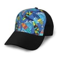 thumbnail image 1 of Yiaed Hawaiian Style Print Baseball Cap Dad Hat Polo Style Plain Blank Adjustable Size, 1 of 5