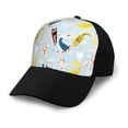thumbnail image 1 of Yiaed Japanese Carps Print Baseball Cap Dad Hat Polo Style Plain Blank Adjustable Size, 1 of 5