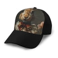 thumbnail image 1 of Yiaed Palatial Style Flower Rabbit Print Baseball Cap Dad Hat Polo Style Plain Blank Adjustable Size, 1 of 5
