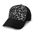 thumbnail image 1 of Yiaed Skeletons Dancing Print Baseball Cap Dad Hat Polo Style Plain Blank Adjustable Size, 1 of 5