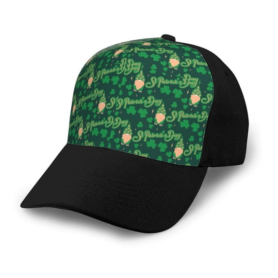 Yiaed St Patrick's Day9 Print Baseball Cap Dad Hat Polo Style Plain Blank Adjustable Size