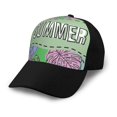 thumbnail image 1 of Yiaed Summer Print Baseball Cap Dad Hat Polo Style Plain Blank Adjustable Size, 1 of 5