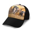 thumbnail image 1 of Yiaed Vintage Wildlife Protection Print Baseball Cap Dad Hat Polo Style Plain Blank Adjustable Size, 1 of 5
