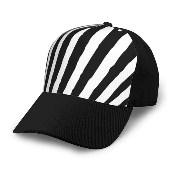 Yiaed Zebra Print Baseball Cap Dad Hat Polo Style Plain Blank Adjustable Size