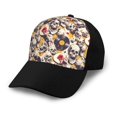 thumbnail image 1 of Yiaed lips record rock Skull Print Baseball Cap Dad Hat Polo Style Plain Blank Adjustable Size, 1 of 5