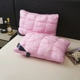 thumbnail image 1 of 29.13*18.9in Twisted Down Alternative Pillow - Vacuum-Packed Single Bed Pillow, Soft Supportive Hypoallergenic for Back Side Stomach Sleepers Home Use, Pink, 1 of 6