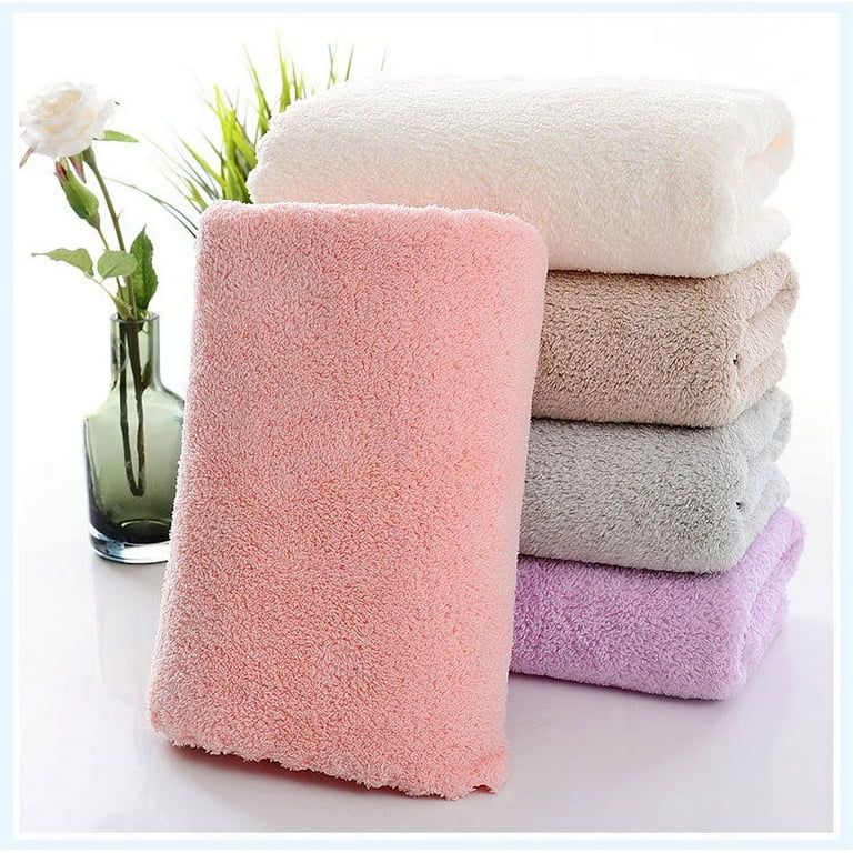 29*13 High Water Absorption No lint Coral Fleece Bath Towel 5 PCS