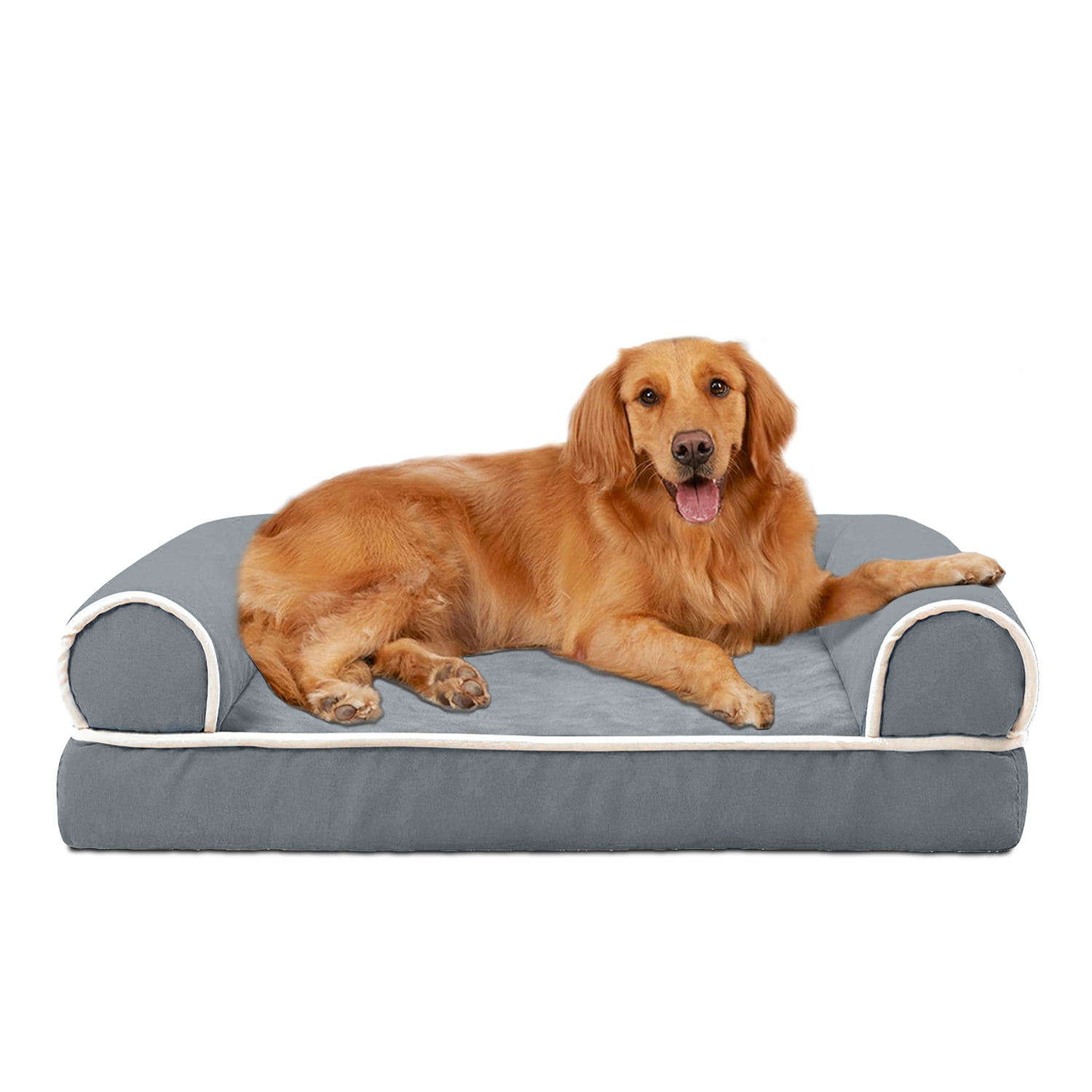 29ｘ17ｘ5in Extra Large Size Dog Bed, Sofa Couch Bed with Cover, Machine Washable, Dark Grey