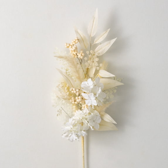 29.25"H Sullivans Hydrangea Pampas Spray, Cream