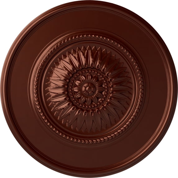29 3/4"OD x 1 1/2"P Wigan Ceiling Medallion Antique Copper Finished