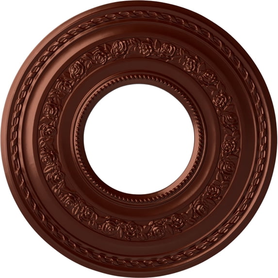 29 3/8"OD x 11 5/8"ID x 1 1/8"P Anthony Ceiling Medallion (Fits Canopies up to 11 5/8"), Hand-Painted Antique Copper