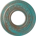 thumbnail image 1 of 29 3/8"OD x 11 5/8"ID x 1 1/8"P Anthony Ceiling Medallion (Fits Canopies up to 11 5/8"), Hand-Painted Copper Green Patina, 1 of 4