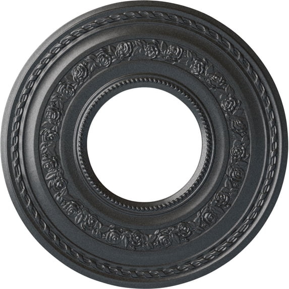 29 3/8"OD x 11 5/8"ID x 1 1/8"P Anthony Ceiling Medallion (Fits Canopies up to 11 5/8"), Hand-Painted Pewter