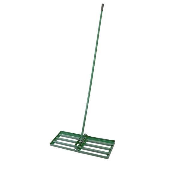 29.3" Metal Lawn Leveling Rake, 79.5" Extended Handle Garden Backyard Golf Course Leveler, Rust-Proof Metal Ground Levelling Tool for Yard, Farm & Golf Green