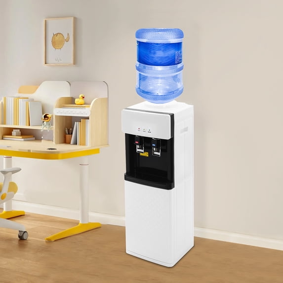 29*30.5*94cm Hot & Cold Rectangular Water Dispenser Standing Top Loading Heater Cooler for Offices Nurseries Homes Gyms