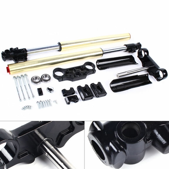 29" 45/48mm Triple Tree Clamp Front Forks Shock For Dirt Pit Bike KLX110 SSR125