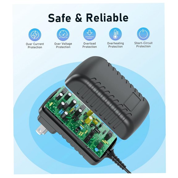 29.4V 2A Wall Adapter For Jetson Hali X And Input, 8mm 3-Pin Charging Plug Replacement Power Supply