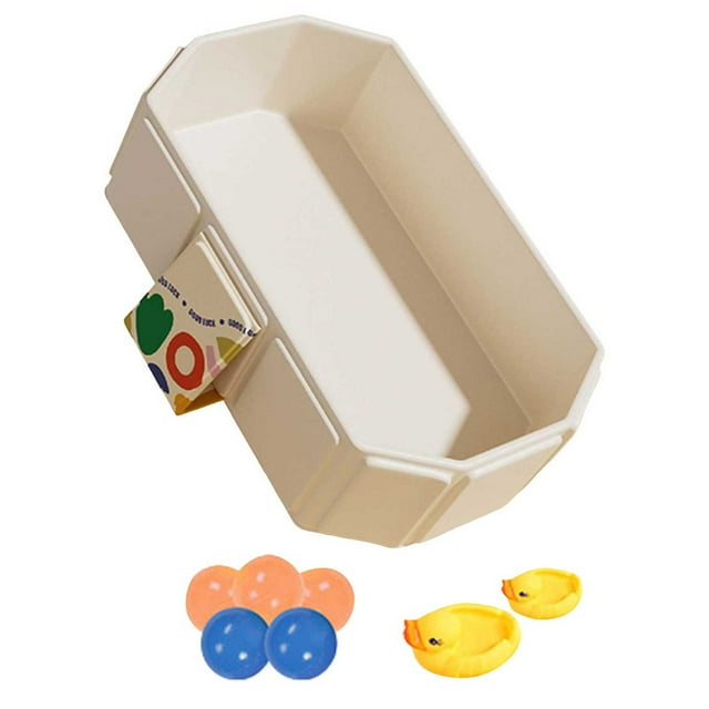 29.5*27.5*9.8'' Foldable Bathtub, Portable Shower Basin, Bathroom Pool Water Toy for Younger Son Daughter , Pet Cat Dog Wash Shower Basin Easy to Install