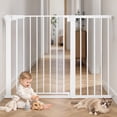 thumbnail image 1 of Baby Safety Gate, Caveen Extra Tall 36'', 29.5-46'' Wide Baby Gate Stairway and Hallway, for Ages 6 to 36 Months, White, 1 of 9