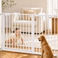 thumbnail image 1 of DOMIPET 29.5-51.6'' Extra Wide Pet Gate, 30''H Safety Doorway Gates Pressure Mounted,White, 1 of 11