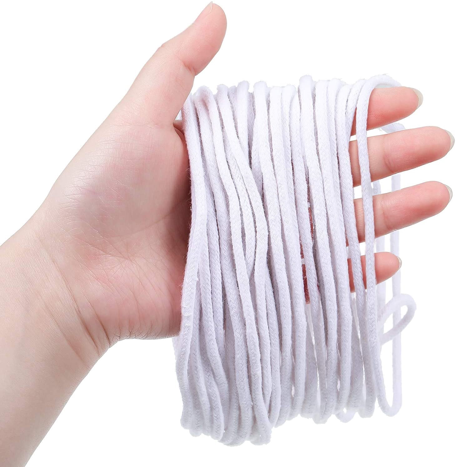 29.5 Feet 0.1 inch/ 2.6 mm Oil Lamp Wicks, Round Cotton Replacement Candle for Kerosene Alcohol Lantern Burner Stove Lighting and Decoration