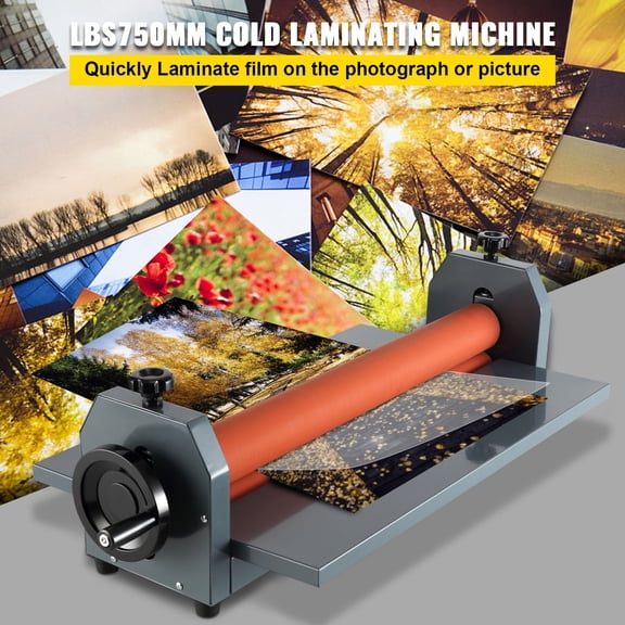 29.5 Inch 750MM Manual Cold Roll Laminator Vinyl Photo Film Mounting Laminating Machine