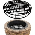 thumbnail image 1 of 29.5-Inch Round Heavy-Duty Steel Fire Pit Grate with Ember Catcher, Legs & Support Ring for Outdoor Fire Pits, Camping, Picnic & Gatherings, 1 of 8