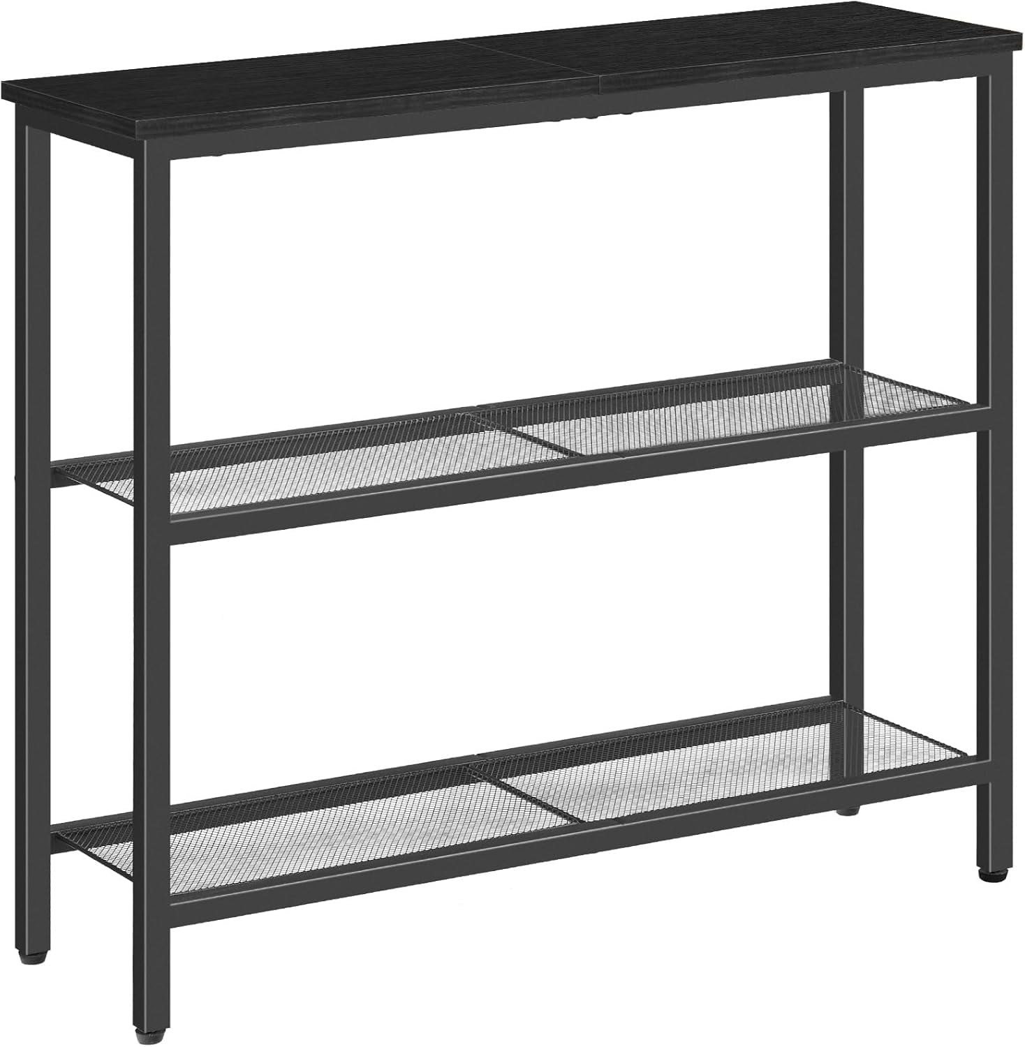 HOOBRO 29.5" Narrow Console Table, 3-Tier Entryway Table, Thin Sofa ...