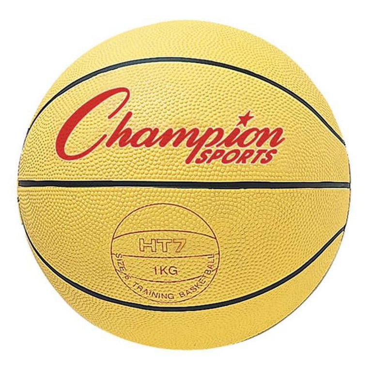 堀里也 BASKETBALL 5 STANDARD Champion Sports 29.5 in Yellow Weighted Basketball Trainer, 4.5