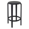 thumbnail image 1 of 29.5 x 13.3 x 13.3 in. Tom Resin Counter Stool - Black - Pack of 2, 1 of 1