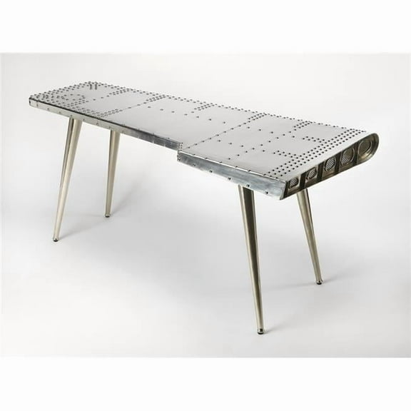29.5 x 67.5 x 35.5 in. Funky Silver Wing Desk