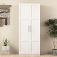 thumbnail image 1 of 29.53W x 15.75D x 70.87H 2-Door MDF Wardrobe - Stability and Modern Look, 1 of 5