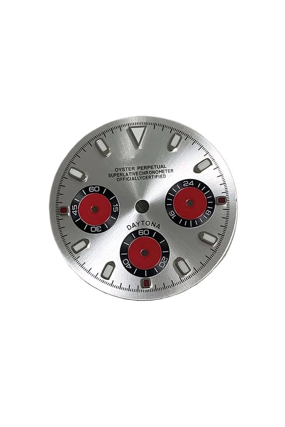 29.5MM Watch Dial Modification Part for VK63 Quartz Movement Green Luminous Dial