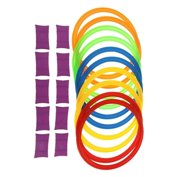 29.5cm Diameter & 10 Clips Hopscotch Active Indoor Play Game Complete Set with Box for Children Kids Play for Fun